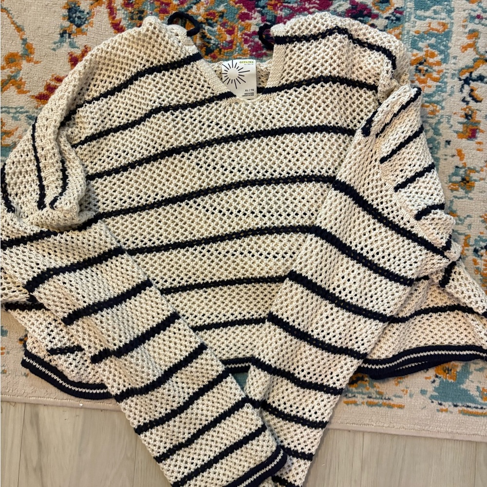Aerie Striped Knit Sweater